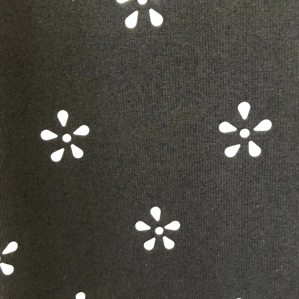 Michael Kors Black Knit Midi Dress Flower Embellished Size M